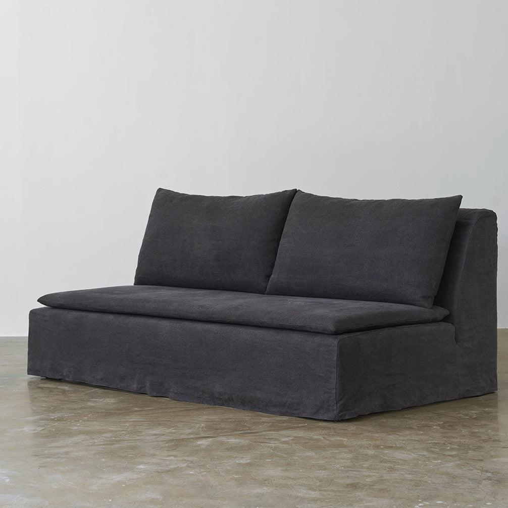 Minimalist 100% Linen Sofa with Removable Covers | 200 cm