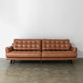 Top-Grain Leather Sofa with Down & Foam Seat Cushions | Customizable