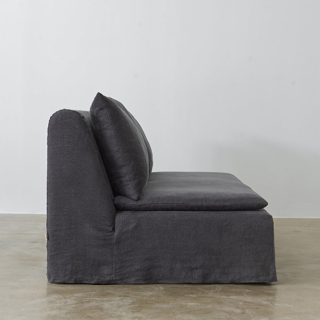 Minimalist 100% Linen Sofa with Removable Covers | 200 cm