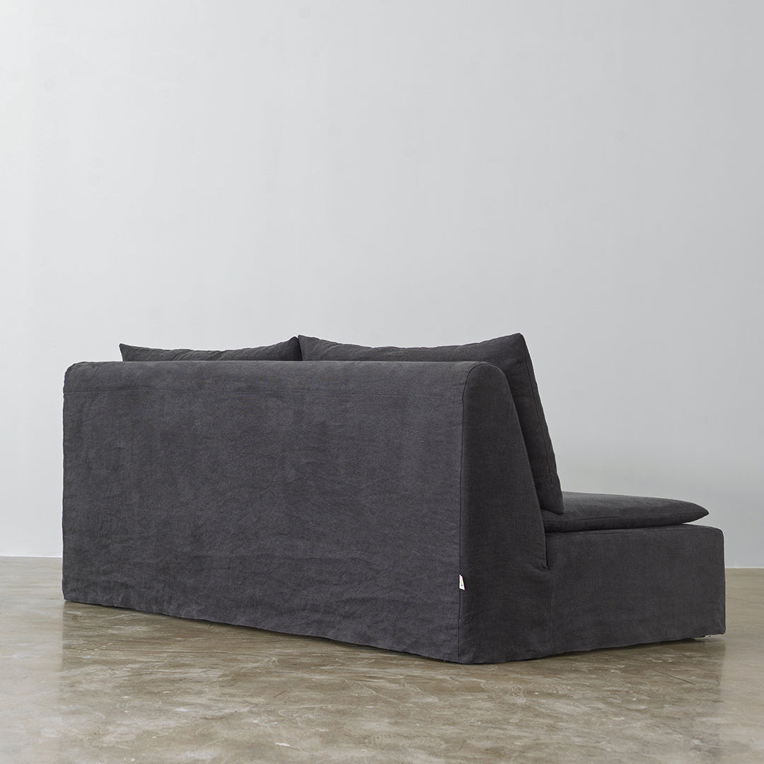 Minimalist 100% Linen Sofa with Removable Covers | 200 cm