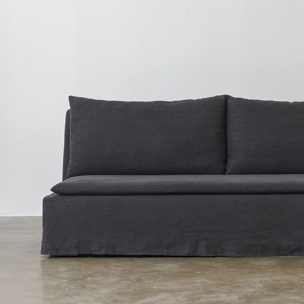 Minimalist 100% Linen Sofa with Removable Covers | 200 cm