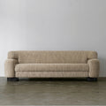1050 Textured Sofa with Rounded Arms — Warm Beige