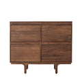 Black Walnut Sideboard with Drawers & Drop-Down Doors