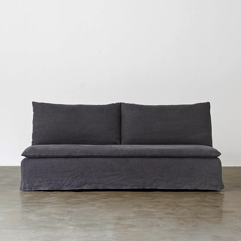 Minimalist 100% Linen Sofa with Removable Covers | 200 cm