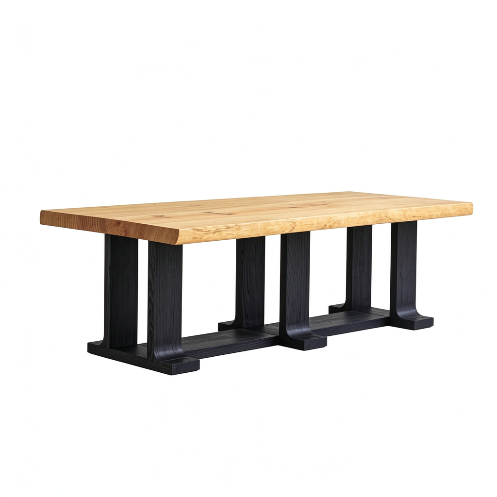 Vintage Natural Pine Dining Table